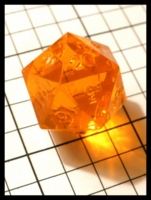 Dice : Dice - DM Collection - Armory Orange Transparent 2nd Generation Extras D20 - Ebay Sept 2011
